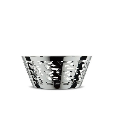 Alessi-Ethno Round perforated basket in 18/10 stainless steel